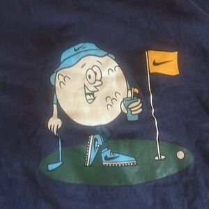 Nike golf long sleeve tee navy blue